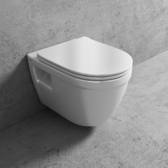 Stool AS1-18 - Toilet 52 cm, Hvid, Rimless + EasyClean Coat