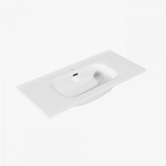 ArkiLife® Cobus ACC100-CB - 101x46,5 Slim-Edge, Hvid porcelænsvask